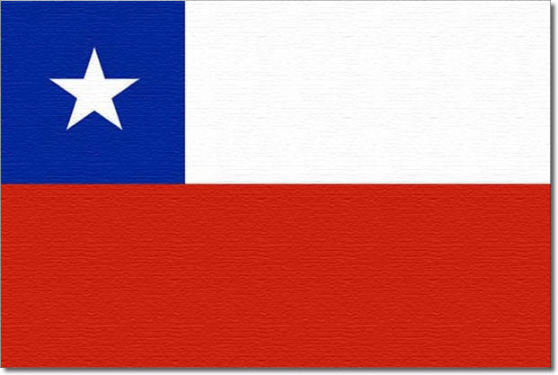Flag of the republic of Chile.